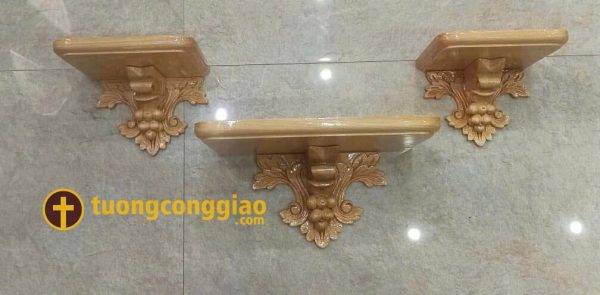 Bàn thờ Chúa 3 kệ rời bằng gỗ pơ mu
