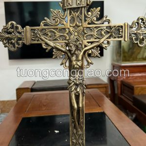 Tượng thánh giá bằng đồng cao 55cm