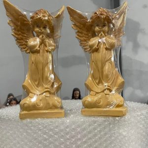 Đôi Tượng Thiên Thần màu giả gỗ cao 20cm