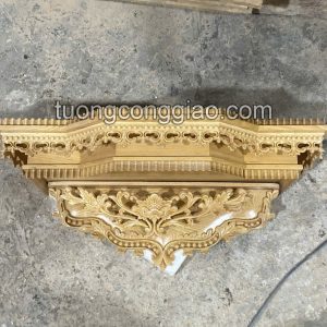 Kệ bàn thờ Chúa kích thước 60x30cm bằng gỗ pơ mu