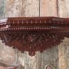 Kệ bàn thờ công giáo bằng gỗ pơ mu phun màu cánh gián
