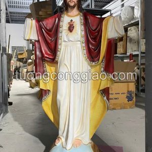Tượng Chúa Kitô vua dang tay cao 1m7