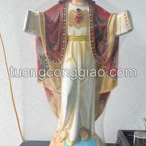 Tượng Chúa Kitô vua dang tay cao 60cm