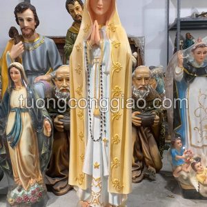 Tượng Đức Mẹ Fatima cao 1m bằng composite
