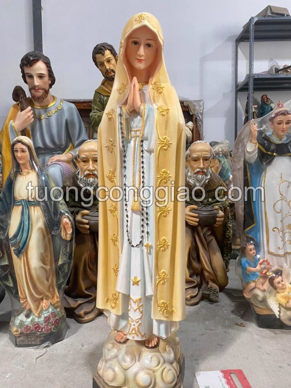Tượng Đức Mẹ Fatima cao 1m bằng composite