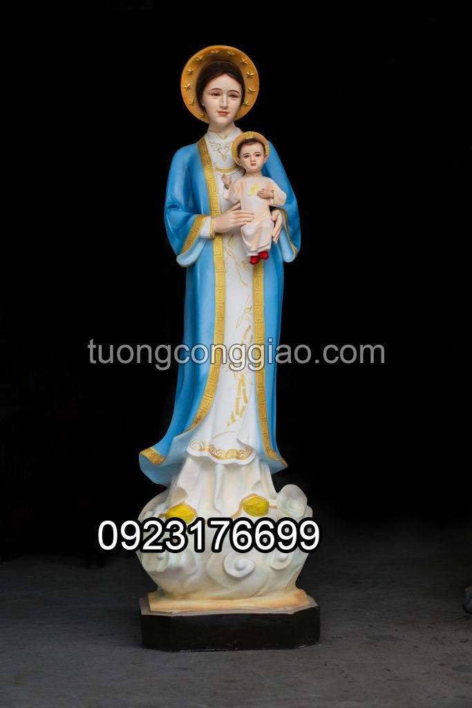 Tượng Đức Mẹ La vang cao 1m6 để ngoài trời hoặc trong nhà Tượng Đức Mẹ La vang cao 1m6 để ngoài trời hoặc trong nhà