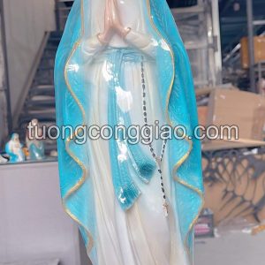 Tượng Đức Mẹ Lộ Đức cao 50cm sơn thường