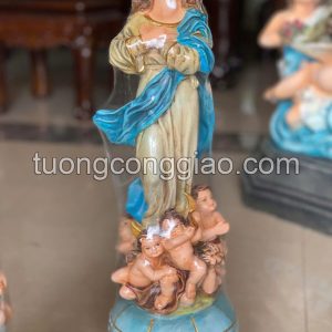 Tượng Đức Mẹ lên trời cao 30cm chất liệu composite vẽ thủ công