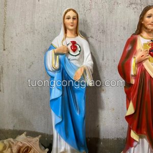 Tượng Đức Mẹ trái tim cao 40cm