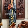 Tượng Đức Mẹ vô nhiễm cao 122cm sơn vẽ thủ công