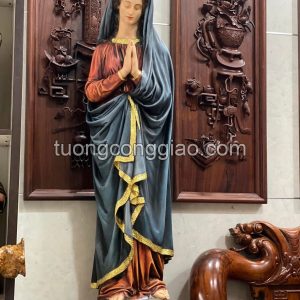 Tượng Đức Mẹ vô nhiễm cao 122cm sơn vẽ thủ công