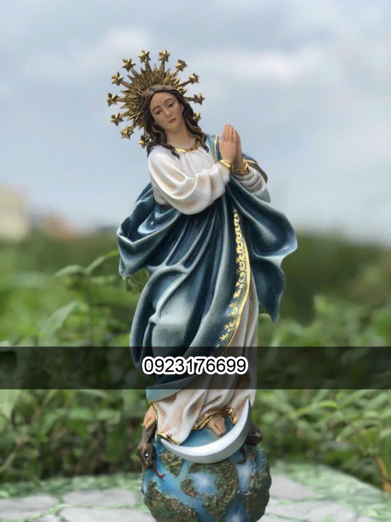 Tượng Đức Mẹ vô nhiễm nguyên tội cao 30cm 02 copy