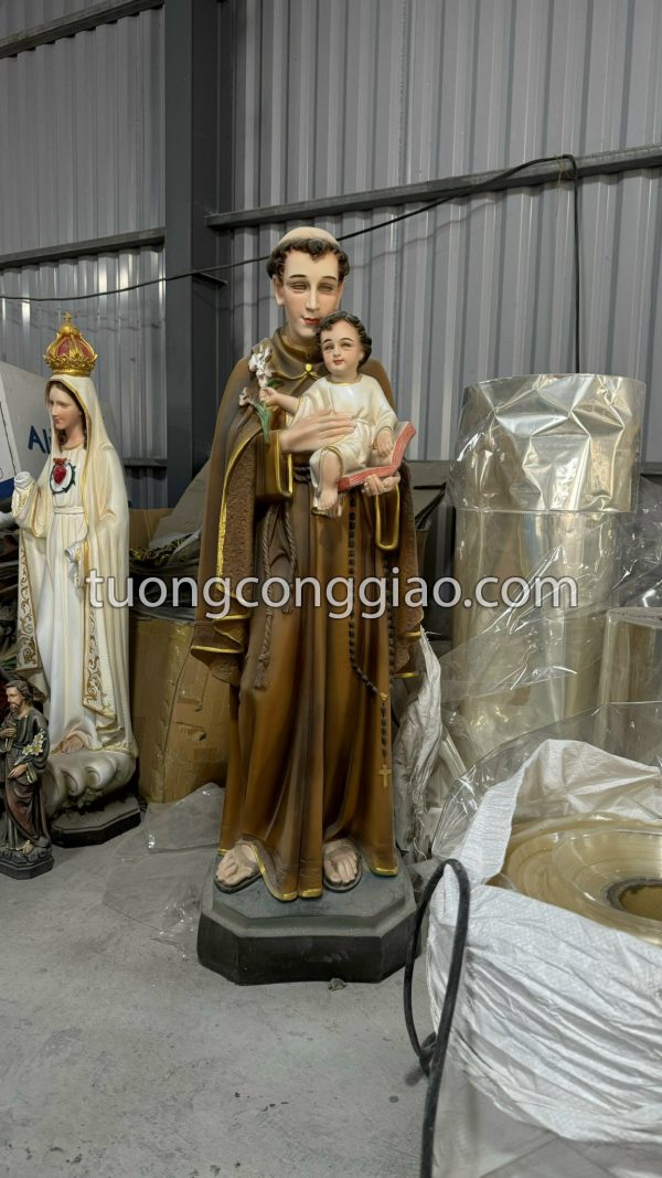 Tượng Thánh Antôn cao 1m bằng chất liệu composite