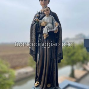 Tượng Thánh Antôn cao 50cm chất liệu composite phun màu
