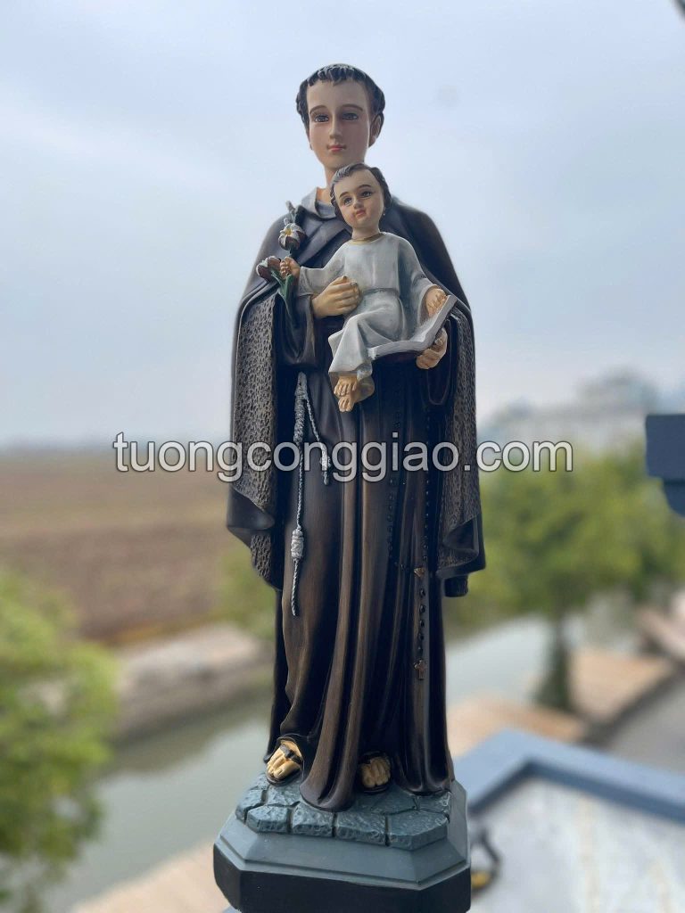 Tượng Thánh Antôn cao 50cm chất liệu composite phun màu Tượng Thánh Antôn cao 50cm chất liệu composite phun màu