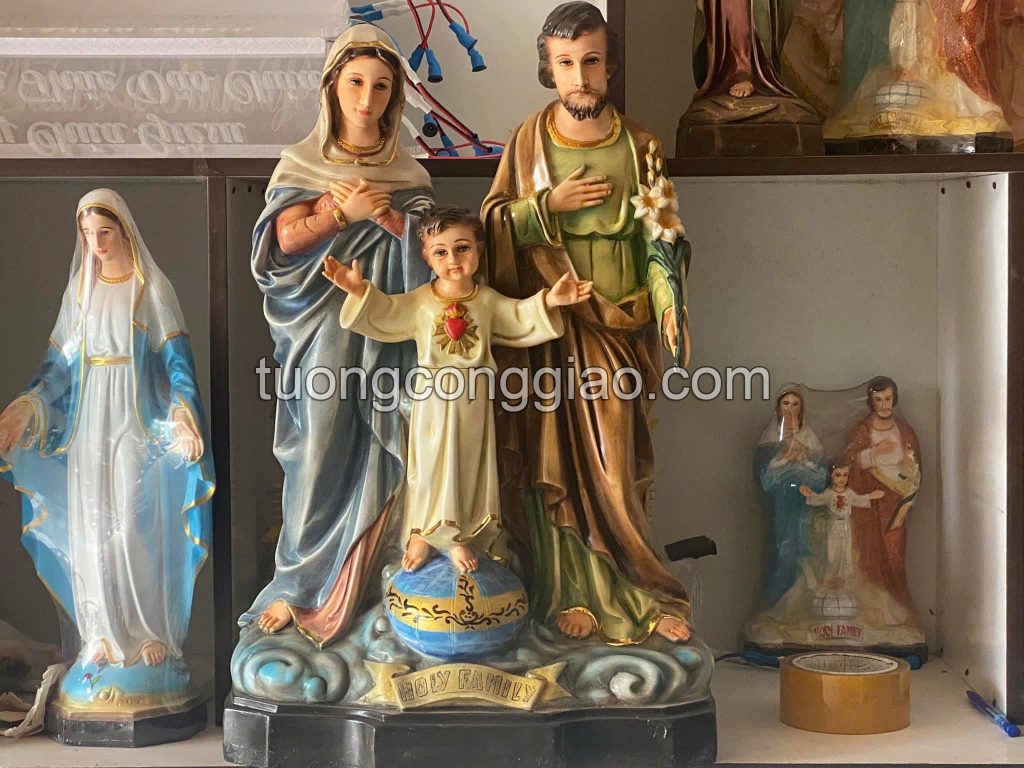 Tượng Thánh Gia Thất (Gia Đình Thánh Gia) cao 60cm Tượng Thánh Gia Thất (Gia Đình Thánh Gia) cao 60cm