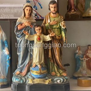 Tượng Thánh Gia Thất (Gia Đình Thánh Gia) cao 60cm
