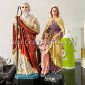 Tượng Thánh Gioakim và bà Thánh Anna cao 50cm