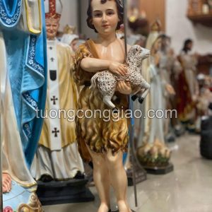Tượng Thánh Gioan Baotixita cao 100cm bằng composite