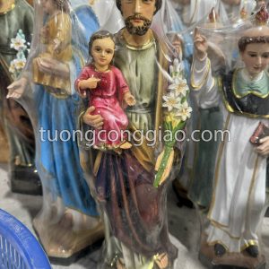 Tượng Thánh Giuse bế Chúa cao 50cm