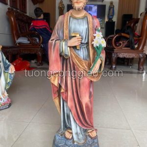 Tượng Thánh Giuse cao 60cm chất liệu composite vẽ tay