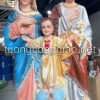 Tượng Thánh gia thất cao 50cm bằng composite sơn thường