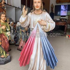 Tượng lòng Chúa thương xót cao 60cm sơn vẽ thủ công