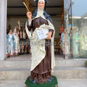 Tượng thánh teresa avila cao 1m6 bằng composite