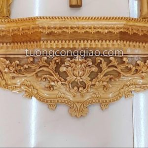 Bàn thờ Công giáo treo tường bằng gỗ kích thước 100x30cm