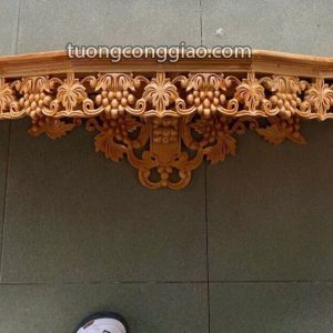 Bàn thờ Công giáo viền họa tiết nho 90x30cm