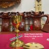 Chén Thánh chất liệu đồng mạ vàng cao 25cm