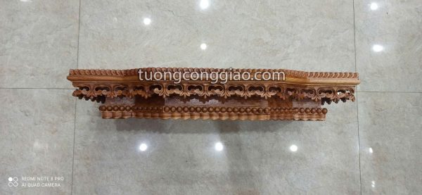 Kệ bàn thờ Thiên Chúa 60x30cm bằng gỗ gõ đỏ
