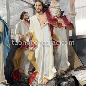 Tượng Chúa phục sinh cao 120cm bằng composite
