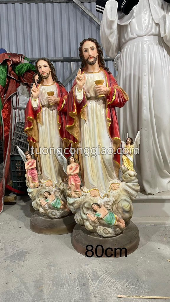 Tượng Chúa thánh thể cao 80cm Tượng Chúa thánh thể cao 80cm