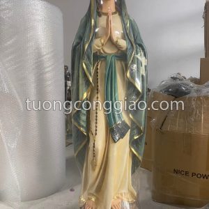 Tượng Đức Mẹ Lộ Đức cao 120cm bằng composite vẽ tay