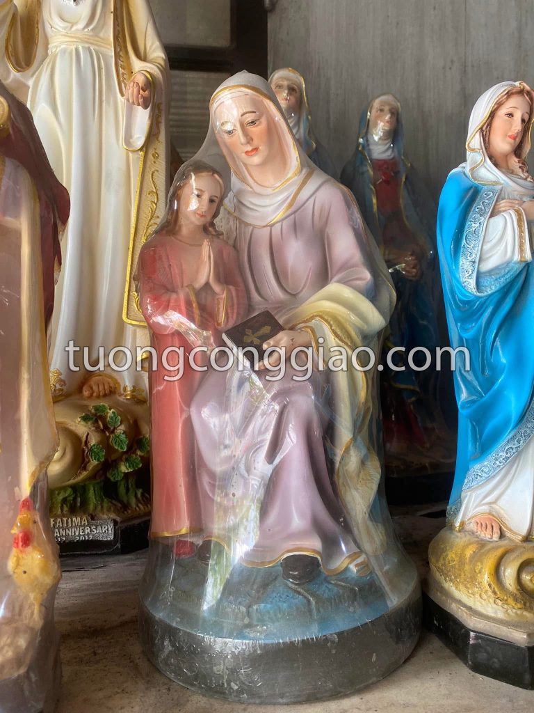 Tượng Thánh Anna dạy Đức Mẹ Tượng Thánh Anna dạy Đức Mẹ