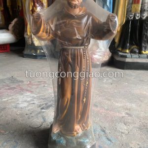 Tượng Thánh Phanxicô Assisi cao 50cm