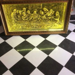 Tranh bữa tiệc ly màu xi đồng 80x140cm