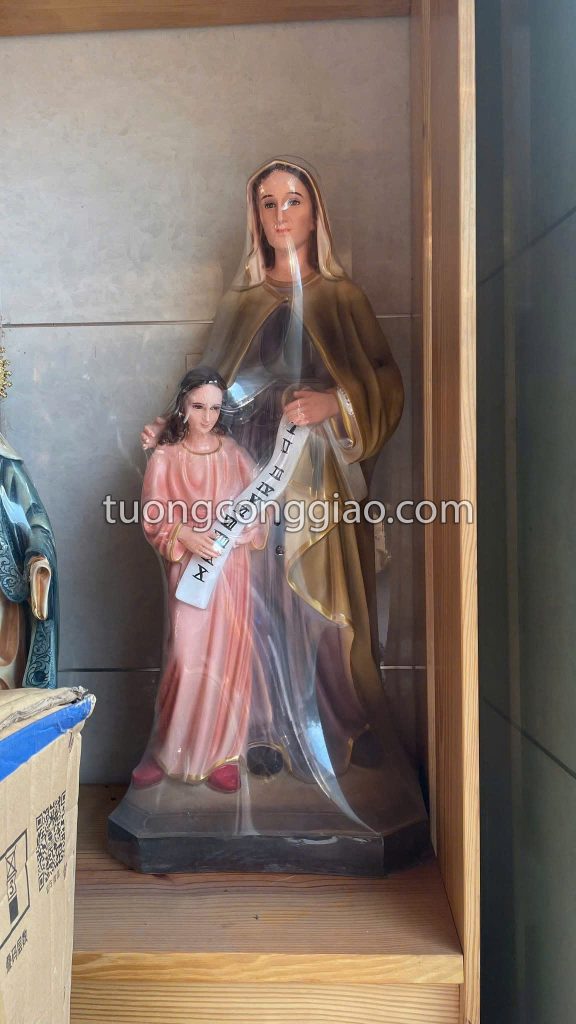 Tượng Thánh Anna cao 100cm bằng composite Tượng Thánh Anna cao 100cm bằng composite