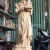 Tượng Thánh Antôn cao 100cm bằng gỗ pơ mu
