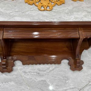 kệ bàn thờ chúa gỗ sồi 65x25cm 02