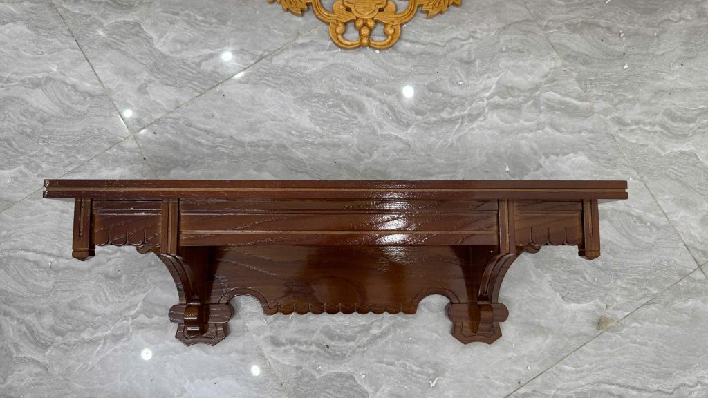 kệ bàn thờ chúa gỗ sồi 65x25cm