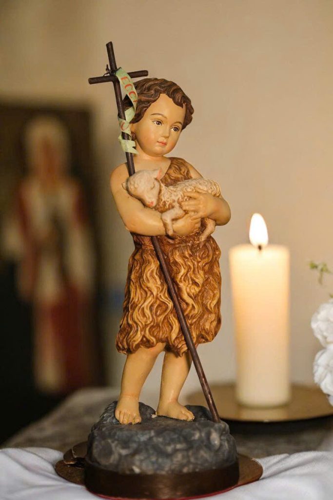 Tượng Thánh Gioan Tẩy Giả cao 12, 20, 30cm 05